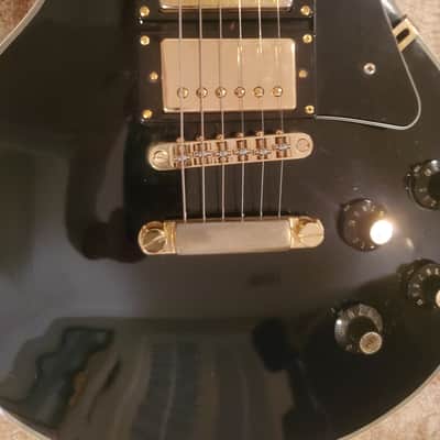 Sekova Les Paul Custom Three Pickup Triple Pickup Black Beauty Pearly Gates 1970s Black / Ebony W Case image 6