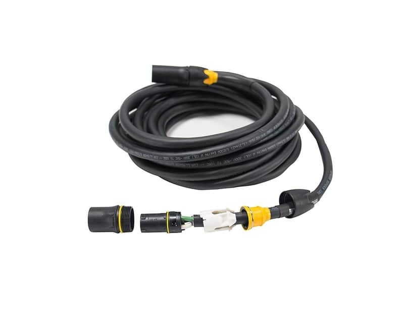 Elite Core Genuine Neutrik | PowerCON True1 Male to Female | 12 AWG Extension Cable | 50' Ft | PC12-TFTM-50 | Made in the USA image 1