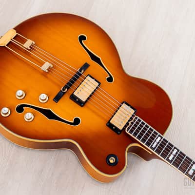 1993 Epiphone Emperor J Sunburst Archtop Electric Guitar Near-Mint w/ Case, Gibson & Duncan Humbuckers, Japan Terada image 11