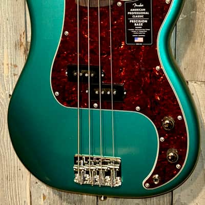 NEW Fender American Professional Classic Precision Bass - Faded Sherwood Green Metallic, In Stock, Ships Fast! image 4