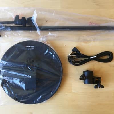 NEW Alesis NITRO Cymbal Expansion Set: 10 Inch Choke Cymbal, 22" Cymbal Arm, Clamp, Cable Black image 2