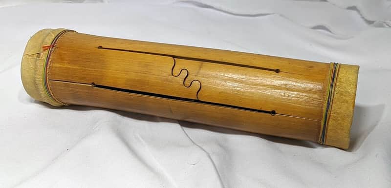 Hand Made Bamboo Slit Drum - Tongue Drum - Teponaztli image 1