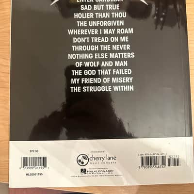 Metallica - Black Album guitar tab book image 2