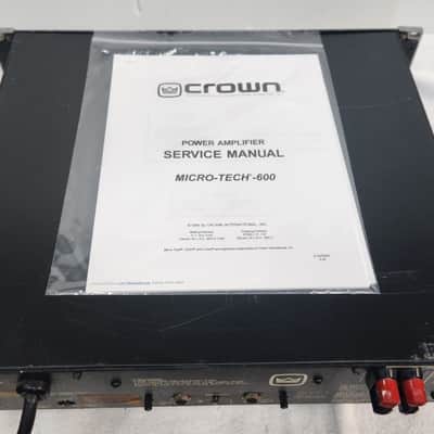 Crown/AmCron Vintage Power Amp Model Micro-Tech 600 image 2