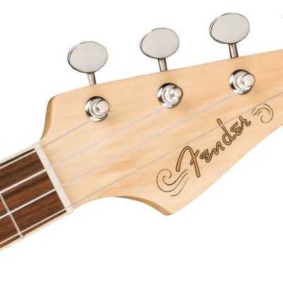 Fender Fullerton Strat Uke, Walnut Fingerboard, White Pickguard, Surf Green #0970523557 image 4