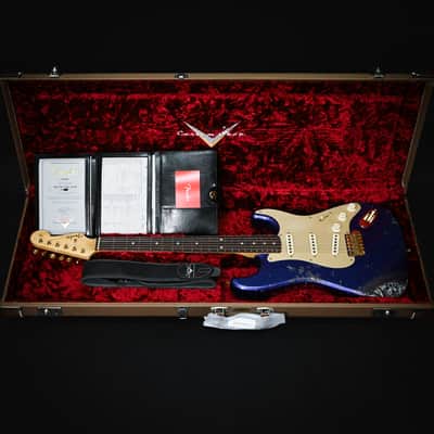 Fender Custom Shop 62 Stratocaster Heavy Relic Purple Sparkle / Black Paisley 2025 image 9