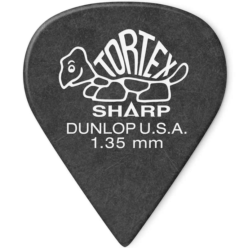 Dunlop 412P135 Tortex Sharp 1.35mm Guitar Picks (12-Pack) image 1