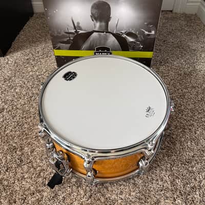 Mapex MPNMP3600 MPX Maple/Poplar 13x6" Snare Drum 2023 - Present - Gloss Natural with Chrome Hardware image 2