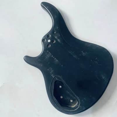 Black 4 String Electric Bass Basswood Body image 3