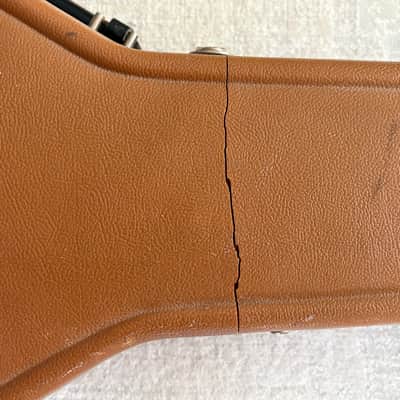 Vintage 1970's Ovation Deep Bowl Acoustic Guitar Case Round Back Brown USA - No Guitar CASE ONLY image 4