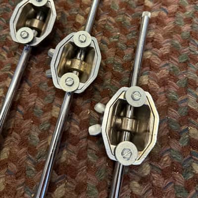 1950/60’s Ludwig strait floor tom legs w/ brackets!! image 4