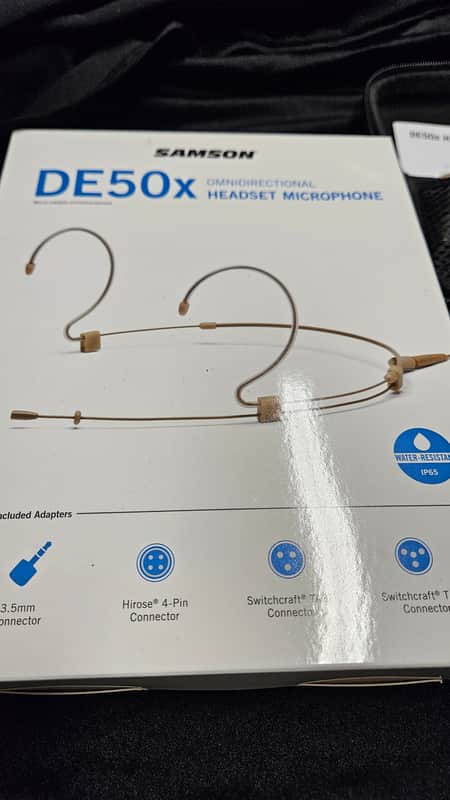 Samson DE50x Omnidirectional Micro-Miniature Headset Microphone 2020s - Beige image 1