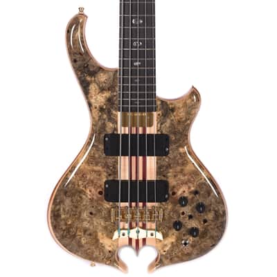 Alembic Mark King Deluxe 5 Buckeye Burl Top/Back Ebony Fingerboard (Serial #MK14665) image 1
