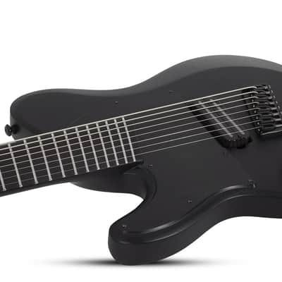 Schecter PT-8 MS Black Ops LH - Satin Black Open Pore (625) image 6