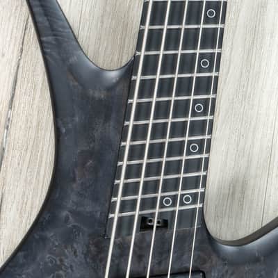 Mint Legator HB5F Multi-Scale 5-String Bass, Satin Black Burl image 6
