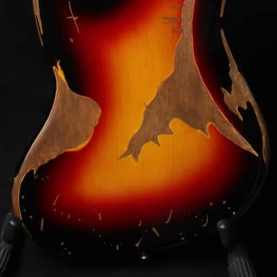 2002 Fender Custom Shop Jaco Pastorius Relic Jazz Bass Sunburst image 6