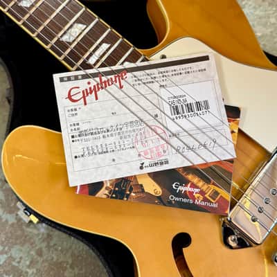 MIK Epiphone  Casino  2004 - Natural peerless Korea original OX image 8