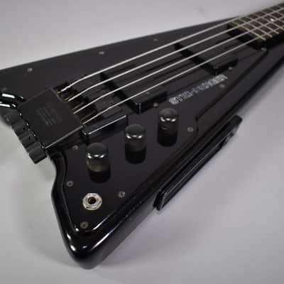 1986-87 Steinberger XP-2 Bass Guitar | Black Finish W/Original Gig Bag image 5