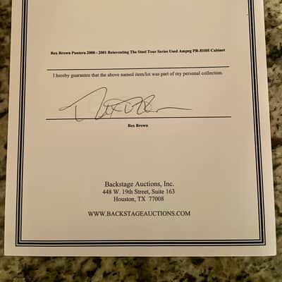 Pantera Rex Brown ACTUAL BASS MAIN TOUR RIG ONE OF A KIND Dimebag Cfh Svt Ampeg image 2