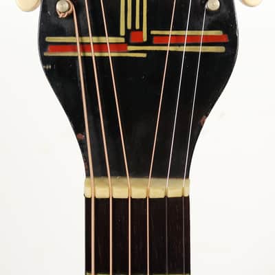 1940s S.S. Stewart 7004 Archtop Acoustic Guitar Natural w/ Gig Bag image 5