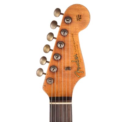 Fender Custom Shop Special Edition 1961 Stratocaster Super Heavy Relic Aged Vintage White over 3-Tone Sunburst (Serial #CZ591622) image 6