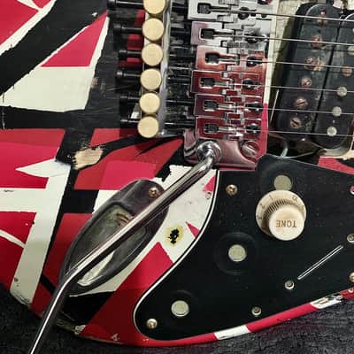 ‘83 FRANKY / FRANKENSTRAT LCG BEAK NECK TRIBUTE GUITAR - 2 WORKING PARIAH PICKUPS, EVH HS CASE/STRAP image 4