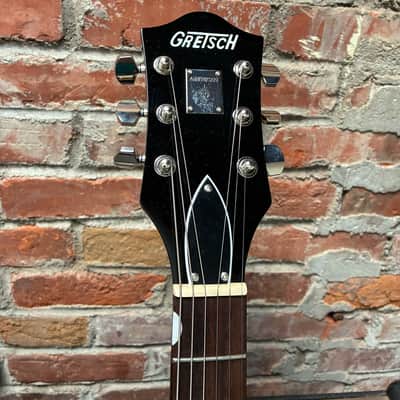Gretsch G6118T-LIV Players Edition Anniversary with String-Thru Bigsby 2016 - 2020 - 2-Tone Lotus Ivory / Charcoal Metallic image 6
