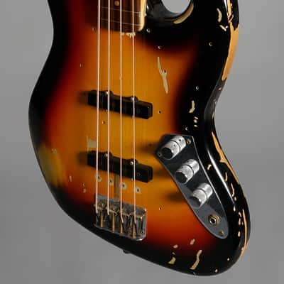 Fender Custom Shop Jaco Pastorius Tribute Jazz Bass Relic 2017 - 3-Color Sunburst image 3