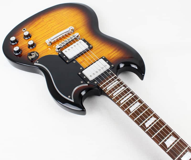 RARE* Epiphone SG G-400 Deluxe Flametop Electric Guitar in Vintage