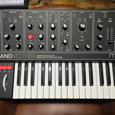 Moog Grandmother Dark 32-Key Semi-Modular Analog Synthesizer 2020 - Present - Black / Black Panel W/ Carrying Case