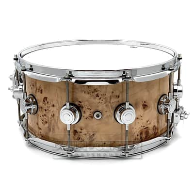 DW Collectors Birch Snare Drum 14x6.5 Exotic Mapa Burl image 3