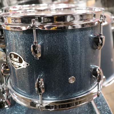 Pearl 4pc Export Drum Set Aqua Blue Glitter image 3