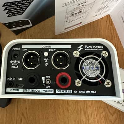Two Notes Torpedo Captor X 8ohm Stereo Reactive Load Box / Attenuator 2020 - White image 3