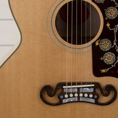 Gibson SJ-200 Original Jumbo Acoustic-Electric Guitar, Solid Spruce Top, Antique Natural image 13