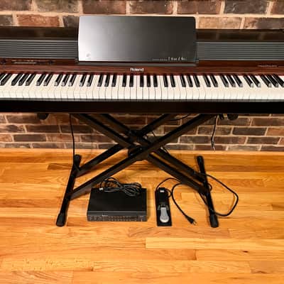Roland  Piano Plus HP-450 1983-85 w/ EM-101 Sound Plus Vintage Analog Module, Pedal & Stand.