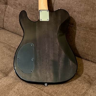 G&L Tribute Series ASAT Deluxe Carved Top with Rosewood Fretboard 2025 Model in Transparent Black image 4