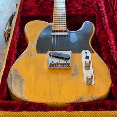 Fender Custom Shop 1953 RI Heavy Aged Butterscotch with OHSC & Docs image 4