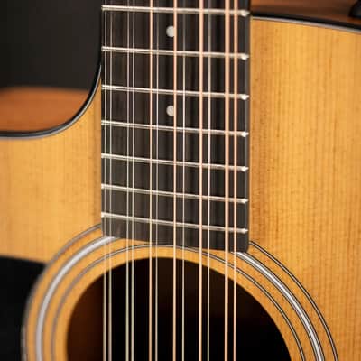 Taylor 150ce Left-Handed 12-String Dreadnought Acoustic/Electric Guitar - Natural with Gig Bag image 9
