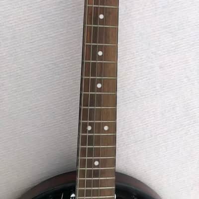 6 String Banjo Guitar in Black and Natural image 8