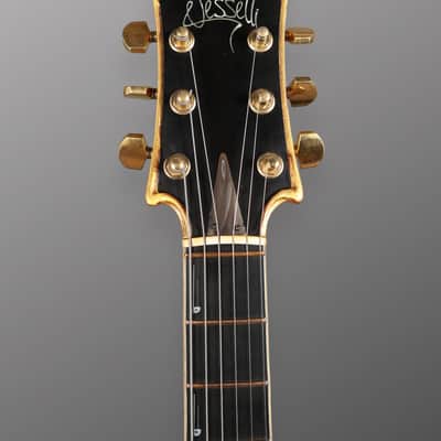 Jesselli 14" Walnut and Gold Leaf Hollow Body Circa 1988 - Natural. image 18