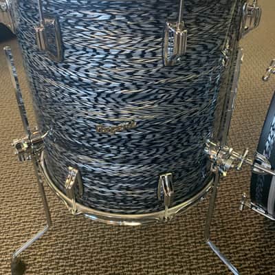 Rogers Cleveland 3pc Drum Set - 13/16/22 - Sky Blue Onyx image 4