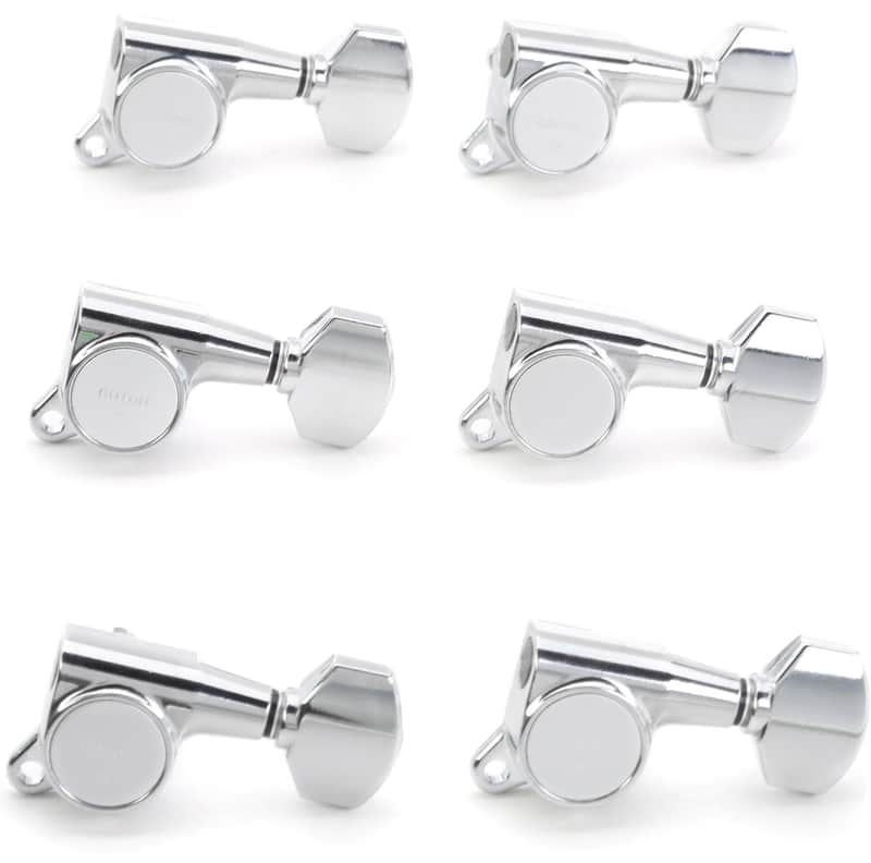 Gotoh SG381-07 MG Locking Tuning Machine Set - 6 In-line Right-handed  Chrome image 1