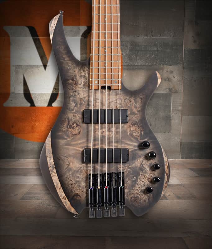 Cort Artisan Series Space 5 Bass Guitar (5 String) - Star Dust Black image 1