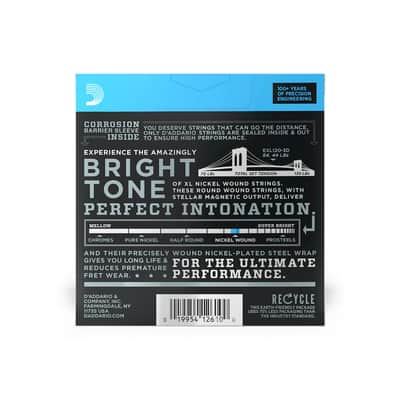 D'Addario - EXL120-3D - Electric Guitar String Set - 9-42 / Light - 3-Pack (EXL120-3D) image 3
