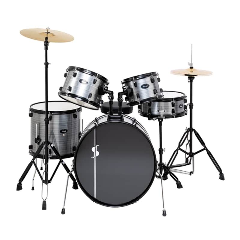 Stagg ATOM-522-SL Atom Series 5-Piece, 6-Ply Basswood, 22-Inch Standard Drum Set w/Hardware & Cymbals image 1