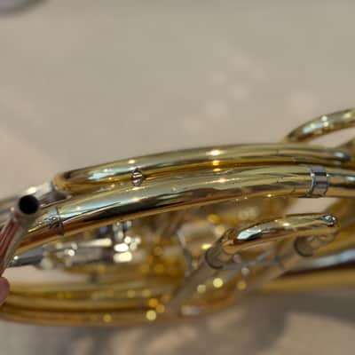 Yamaha YHR-314II Standard F Single French Horn 2010s - Lacquered Brass image 7