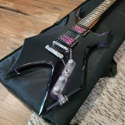 BC Rich Warlock Acrylic Electric Guitar Transparent Purple With BC Rich Gig Bag Excellent Player! image 5