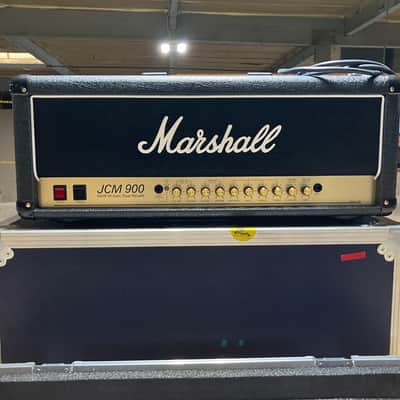 Marshall JCM 900 Model 4100 Hi Gain Dual Reverb 2-Channel 100-Watt Guitar Amp Head 1990 - 1999 - Black image 3