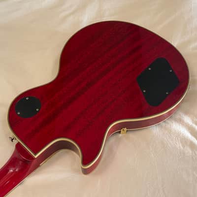 Vintage 2001 Epiphone (Gibson) Les Paul Custom Plus - Heritage Cherry Sunburst - Flame Top - Made in Korea (MIK) - Free Pro Setup image 12