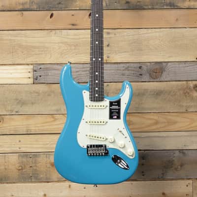 Fender American Professional II Stratocaster Electric Guitar Miami Blue w/ Case & Rosewood Fretboard image 4